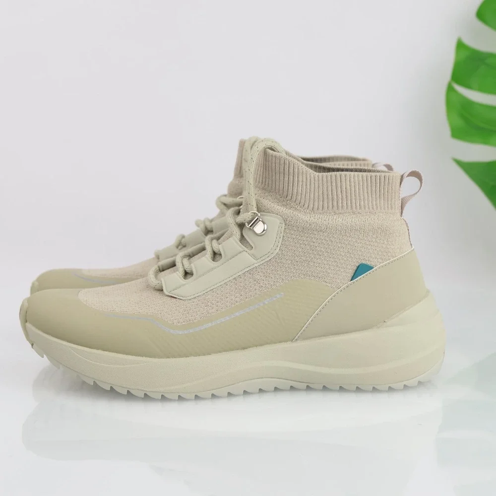 Vessi Women Cloudburst High Top Boot Sneaker Size 10 Waterproof Olive Green Shoe